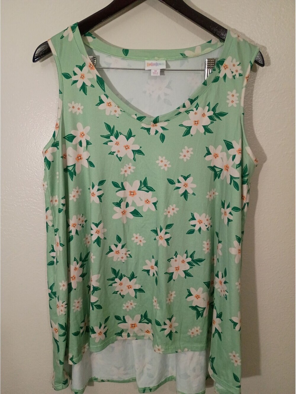 LuLaRoe Sleeveless Floral Print Tank Top Medium
